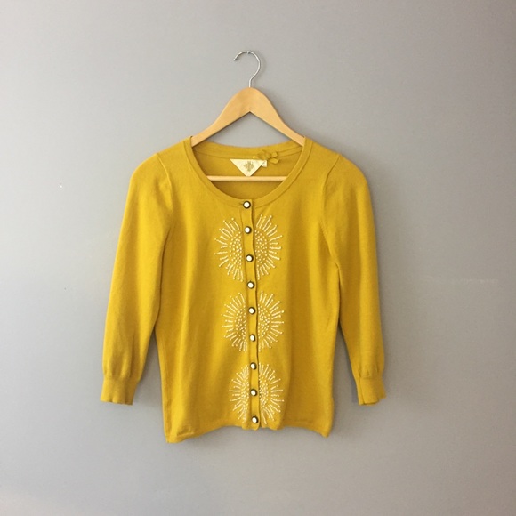 Anthropologie Sweaters - Anthropologie HWR Yellow Cardigan. Size S